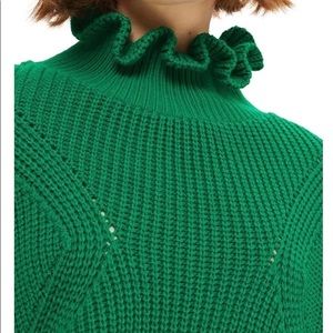 Topshop Frill Neck Sweater